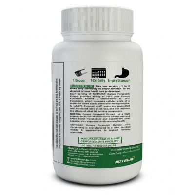 NUTRIJA FORSKOLIN (COLEUS FORSKOHLII EXTRACT) 50 gm Fat Burner Powder