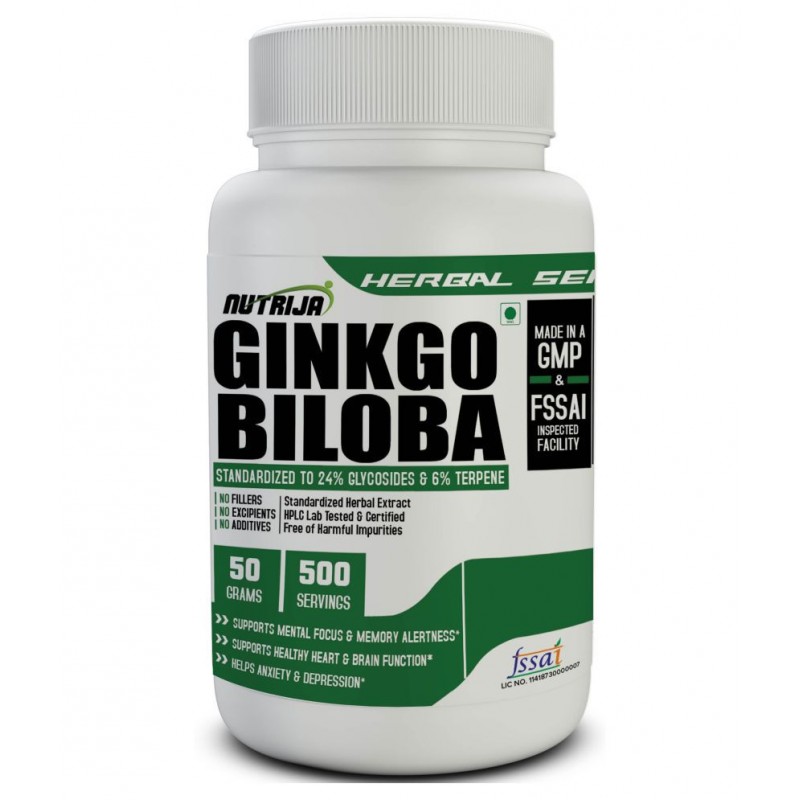 NUTRIJA GINKGO BILOBA EXTRACT Powder 50 gm