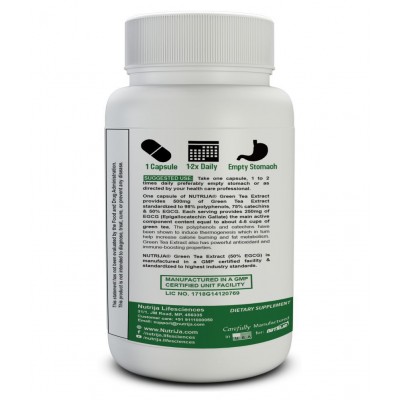 NUTRIJA GREEN TEA EXTRACT 500MG 60 no.s Capsule