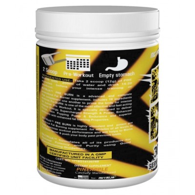 NUTRIJA NUTRIJA PRE BURN - Pre WorkOut 360 gm