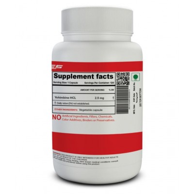 NUTRIJA YOHIMBINE HCL 2.5 MG 60 gm Unflavoured
