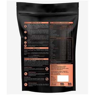 Nakpro CALCIUM CASEINATE Casein Protein Powder (1 kg, Vanilla)
