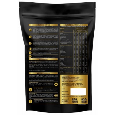 Nakpro GOLD 100% Whey Protein Concentrate Supplement Powder Whey Protein (2 kg, Vanilla)