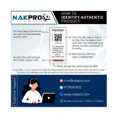 Nakpro GOLD 100% Whey Protein Concentrate Whey Protein Powder (2 kg, Coffee)