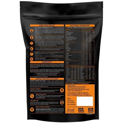 Nakpro PERFORM PLUS Whey Protein Concentrate (30 Servings) Whey Protein Powder (1 kg, Mango)