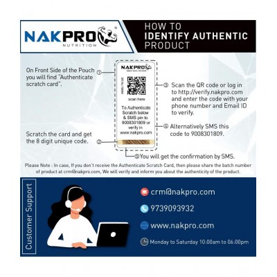 Nakpro PLATINUM 100% Whey Protein Isolate Supplement Powder Whey Protein (500 g, Cookies & Cream)