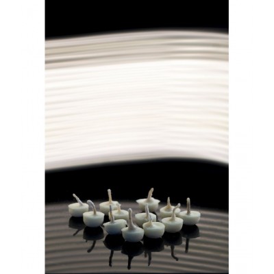 Namashkar - Set of 100 - Vanaspati Ghee Diya Wicks/Ghee batti (White)