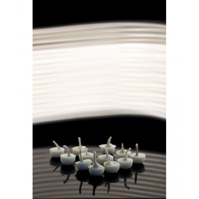 Namashkar - Set of 200 - Vanaspati Ghee Diya Wicks/Ghee batti (White)