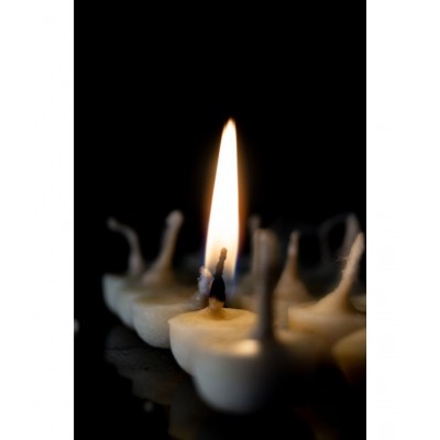 Namashkar - Set of 200 - Vanaspati Ghee Diya Wicks/Ghee batti (White)