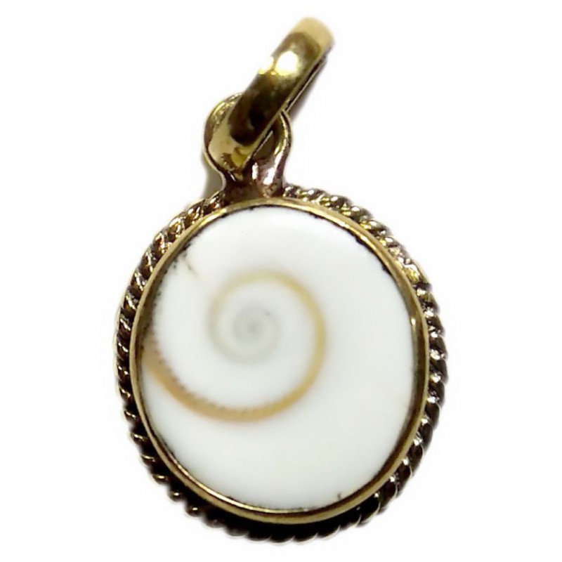Natural Gomati Chakra Pendant Locket 7.22-8.33 Ratti 6.50-7.50 Carat Panchdhatu Metal Pendant Locket for Men and Women