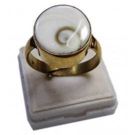 Natural Gomati Chakra Ring 5.83-7.22 Ratti 5.25-6.50 Carat Panchdhatu Metal Adjustable Free Size Gomti Chakra Ring for Men and Women Natural Gomati Chakra Ring 5.83-7.22 Ratti 5.25-6.50 Carat Panchdhatu Metal Adjustable Free Size Gomti Chakra Ring for Men and Women