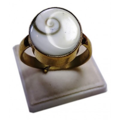 Natural Gomti Chakra Ring 6.66 Ratti 6.00 Carat Panchdhatu Metal Adjustable Free Size Ring for Men and Women