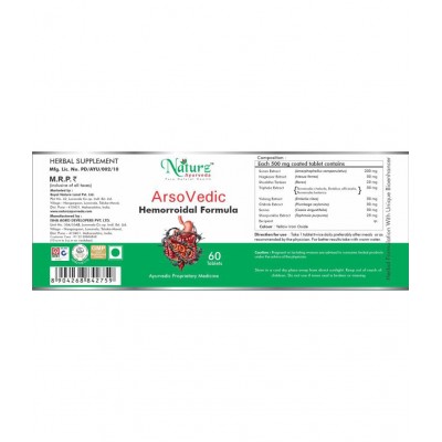 Naturz Ayurveda ARSOVEDIC Tablet 60 no.s Pack Of 1