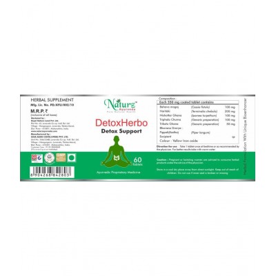 Naturz Ayurveda DETOX HERBO Tablet 60 no.s Pack Of 1