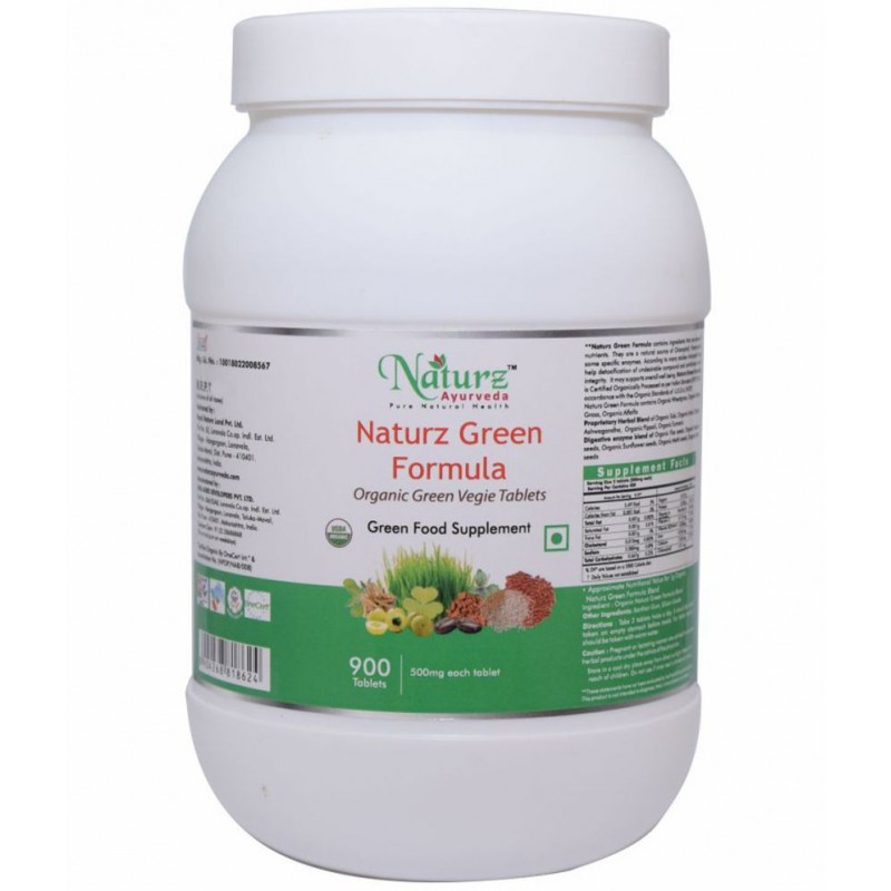 Naturz Ayurveda Green Formula Tablet 900 no.s Pack Of 1 Naturz Ayurveda Green Formula Tablet 900 no.s Pack Of 1