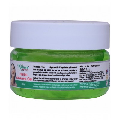 Naturz Ayurveda Herbo Aloevera Gel Gel 50 gm Pack Of 1