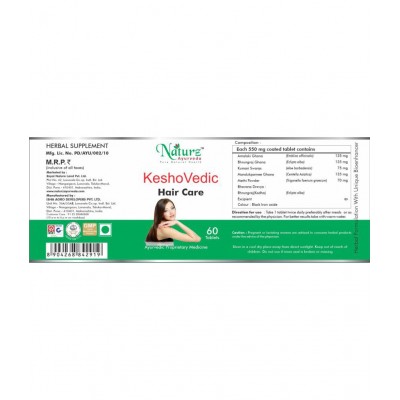 Naturz Ayurveda KESHO VEDIC Tablet 60 no.s Pack Of 1
