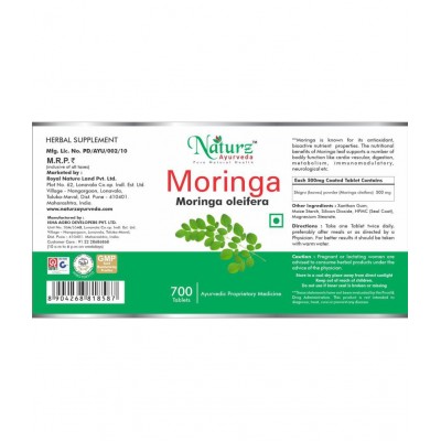 Naturz Ayurveda Moringa Tablet 700 no.s Pack Of 1