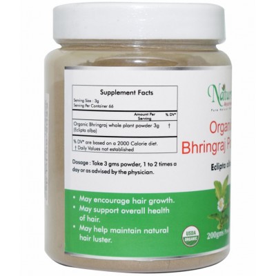 Naturz Ayurveda Organic Bhringraj Powder 200 gm Pack Of 1