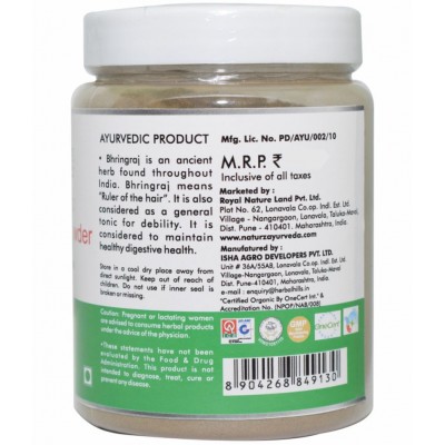 Naturz Ayurveda Organic Bhringraj Powder 200 gm Pack Of 1