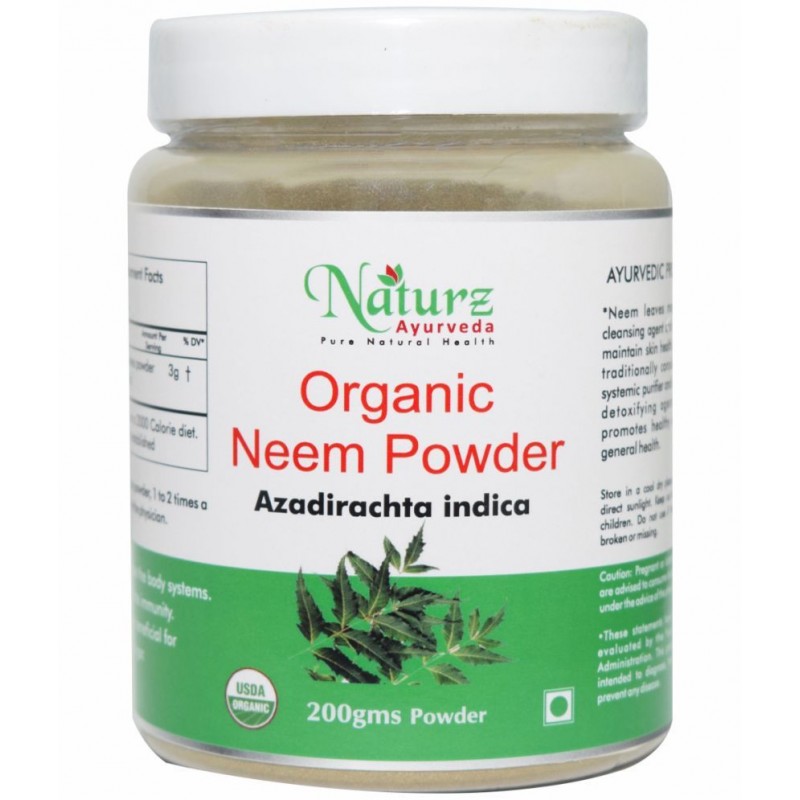Naturz Ayurveda Organic Neem Powder 200 gm Pack Of 1