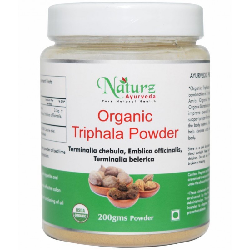 Naturz Ayurveda Organic Triphala Powder 200 gm Pack Of 1