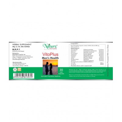Naturz Ayurveda Vito Plus Capsule 30 no.s Pack Of 1