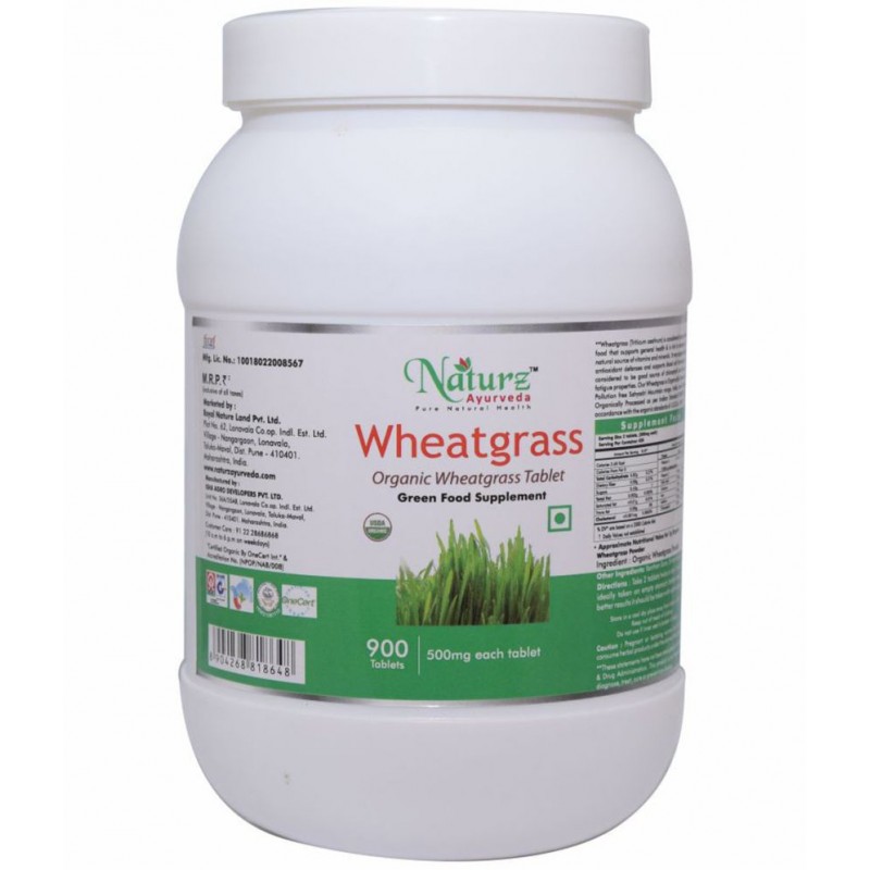 Naturz Ayurveda Wheatgrass Tablet 900 no.s Pack Of 1