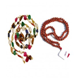 Navgrah and Brown Rudraksha mala for men and women Navgrah and Brown Rudraksha mala for men and women