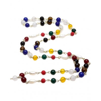 Navgrah/Navratan Mala or Necklace for Men and Women- 6mm 54 beads