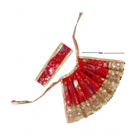 Navratri Special, MATA Rani Vastra, Devi MATA Poshak, Durga MATA Dress, Radha Rani Poshak for Standing Idol, Made of Silk Cloth 7inch Navratri Special, MATA Rani Vastra, Devi MATA Poshak, Durga MATA Dress, Radha Rani Poshak for Standing Idol, Made of Silk Cloth 7inch
