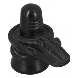 Neo Classic Black Marble Stone Shivling for Pooja (Marble, Black) 1.5" Inch Neo Classic Black Marble Stone Shivling for Pooja (Marble, Black) 1.5" Inch