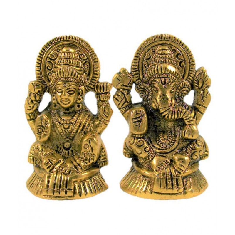 Neo Classic Laxmi Ganesh Aluminium Idol