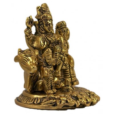 Neo Classic Shiv Family Aluminium Idol