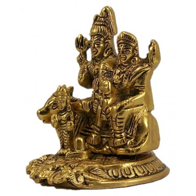 Neo Classic Shiv Family Aluminium Idol