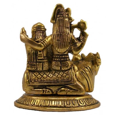 Neo Classic Shiv Family Aluminium Idol