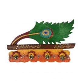 Netra Handicrafts Multicolour Wood Key Holder - Pack of 1