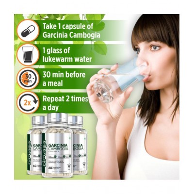 Nirvasa Garcinia Cambogia Capsules for Weight Management 60 gm Unflavoured
