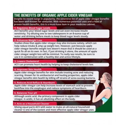 NourishVitals Organic Apple Cider Vinegar 500 ml Unflavoured