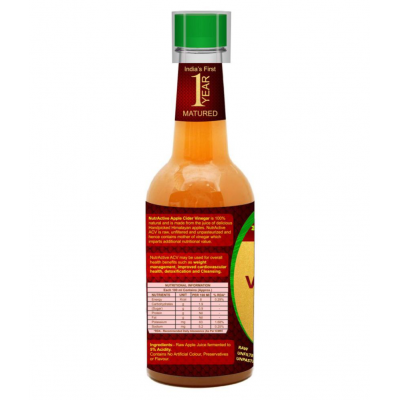 NutrActive 1 Year Matured Apple Cider Vinegar 500 ml Fruit Single Pack