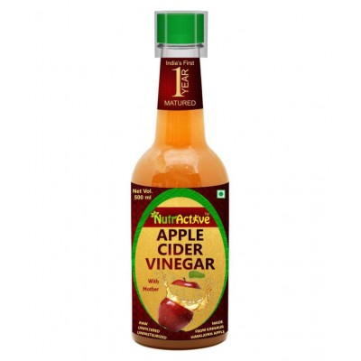 NutrActive 1 Year Matured Apple Cider Vinegar with Mother 500 ml Fruit Single Pack