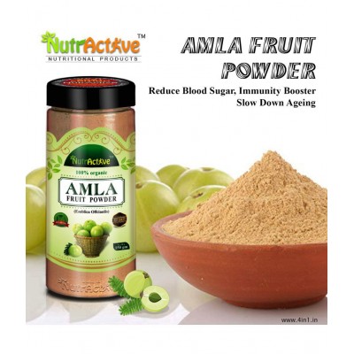NutrActive 100% Pure Amla Fruit For Healthy Hair Powder 150 gm Pack Of 1