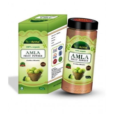 NutrActive 100% Pure Amla Fruit (Indian Gooseberry) Powder 450 gm Pack of 3
