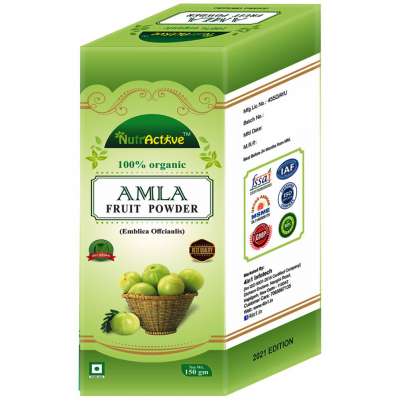 NutrActive 100% Pure Amla Fruit (Indian Gooseberry) Powder 450 gm Pack of 3