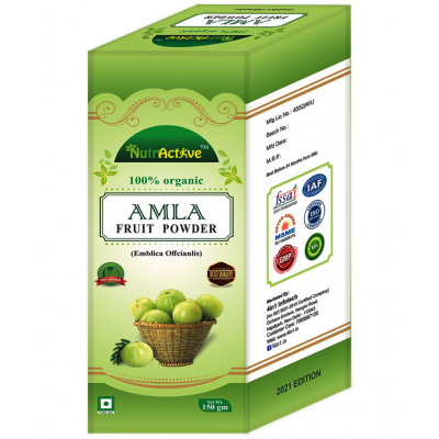 NutrActive 100% Pure Amla Seedless Fruit Powder 150 gm Pack Of 1