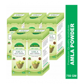 NutrActive 100% Seedless Amla ( Indian Gooseberry) Powder 750 gm Pack Of 5