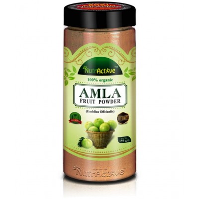 NutrActive 100% Seedless Amla (Indian Gooseberry) Powder 450 gm Pack of 3