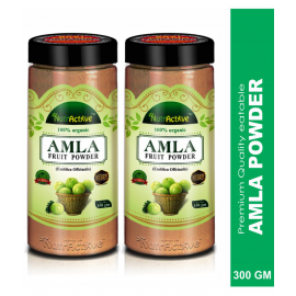 NutrActive 100%Pure Amla Fruit ( Indian Gooseberry) Powder 300 gm Pack Of 2