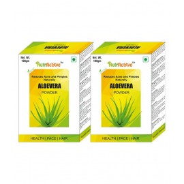 NutrActive Aloe Powder 100 gm Pack Of 2