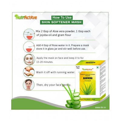 NutrActive Aloe Powder 100 gm Pack Of 4